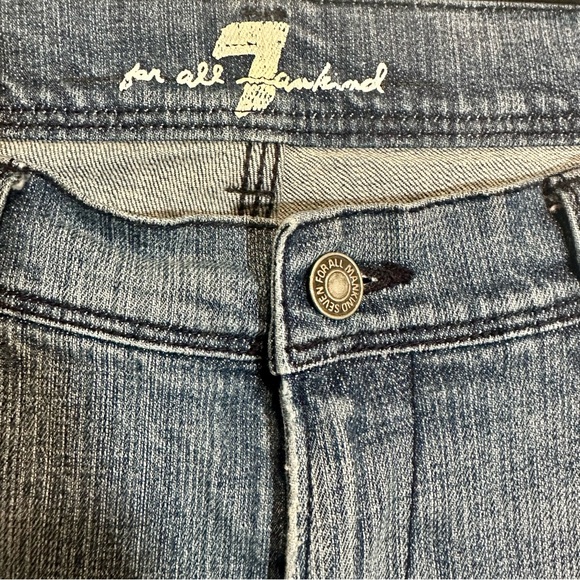 7 for All Mankind Women’s Jeans Capri Denim Blue size 30 - Picture 2 of 10